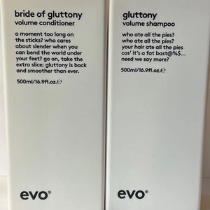 Evo Gluttony and Bride of Gluttony shampoo and conditioner set
